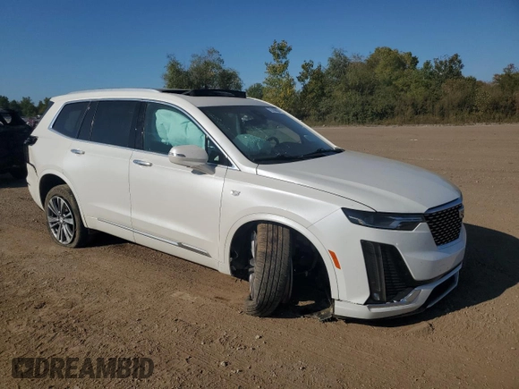 2020 Cadillac XT6 AWD Premium Luxury with VIN 1GYKPDRS0LZ207241, listed as a Copart auction lot 72199624 with 42,476 mi miles and Salvage Title. Bid and sale history available at carsss.com. Image 4.
