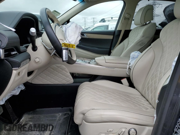 2022 Genesis GV80 with VIN KMUHCESC0NU083165, listed as a Copart auction lot 55518125 with Not provided miles and Salvage title. Bid and sale history available at DreamBid. Image 7.