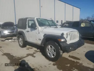 2022 Jeep Wrangler Sport with VIN 1C4HJXAGXNW200621, listed as a Copart auction lot 88113035 with 47,780 mi miles and Salvage Title. Bid and sale history available at DreamBid. Image 4.