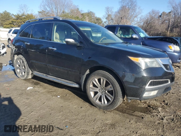 2013 Acura MDX Advance Pkg with VIN 2HNYD2H66DH514720, listed as a Copart auction lot 88747045 with 165,665 mi miles and Salvage Title. Bid and sale history available at carsss.com. Image 4.