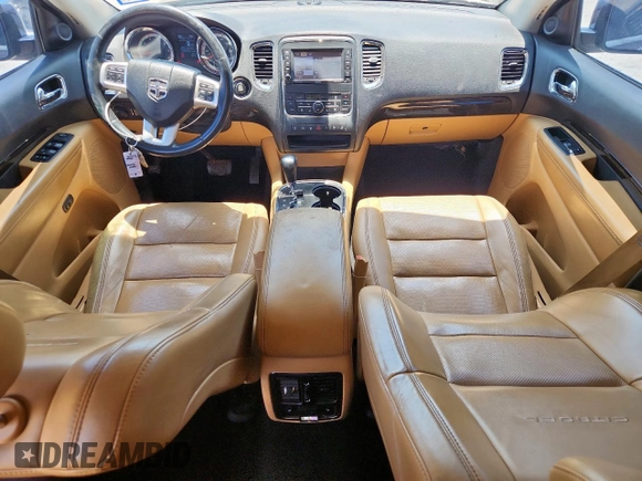 2012 Dodge Durango Citadel with VIN 1C4SDHET0CC120012, listed as a Copart auction lot 60443145 with 179,772 mi miles and Salvage title. Bid and sale history available at DreamBid. Image 8.
