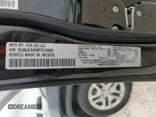2021 Jeep Compass Sport with VIN 3C4NJCAB9MT510988, listed as a Copart auction lot 51683555 with 48,953 mi miles and Salvage title. Bid and sale history available at DreamBid. Image 13.
