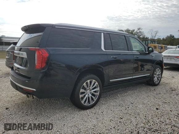 2023 GMC Yukon XL Denali with VIN 1GKS1JKL6PR342758, listed as a Copart auction lot 87909695 with 48,188 mi miles and Clean Title. Bid and sale history available at carsss.com. Image 3.