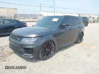2020 Land Rover Range Rover Sport HST with VIN SALWS2RU9LA730504, listed as a IAAI auction lot 41908264 with 65,275 mi miles. Bid and sale history available at carsss.com. Image 2.