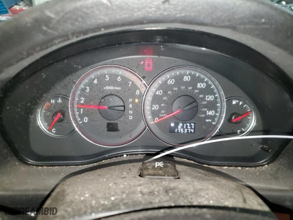 2008 Subaru Outback (Natl) i with VIN 4S4BP61C887360809, listed as a Copart auction lot 83850804 with 175,374 mi miles and Salvage Title. Bid and sale history available at carsss.com. Image 9.