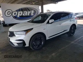 2020 Acura RDX w/A-Spec Pkg with VIN 5J8TC1H69LL017323, listed as a Copart auction lot 62030955 with 67,768 mi miles and Salvage title. Bid and sale history available at DreamBid. Image 1.