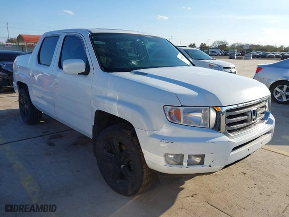2013 Honda Ridgeline RTL with VIN 5FPYK1F58DB015799, listed as a IAAI auction lot 41498052 with 104,372 mi miles. Bid and sale history available at carsss.com. Image 1.