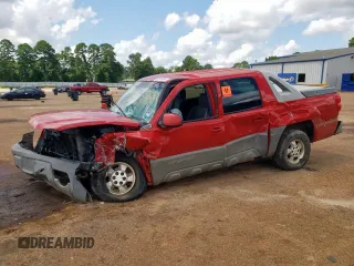 2002 Chevrolet Avalanche with VIN 3GNEC13TX2G256550, listed as a Copart auction lot 62145555 with 285,747 mi miles and Salvage title. Bid and sale history available at DreamBid. Image 1.