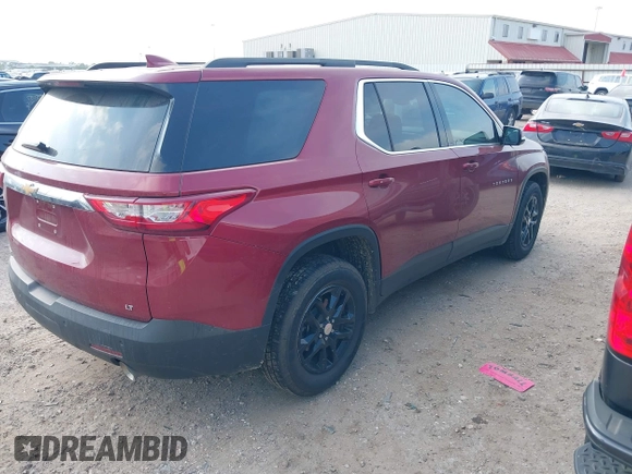 2020 Chevrolet Traverse LT Cloth with VIN 1GNERGKW1LJ220257, listed as a IAAI auction lot 42290561 with 95,801 mi miles and . Bid and sale history available at DreamBid. Image 4.