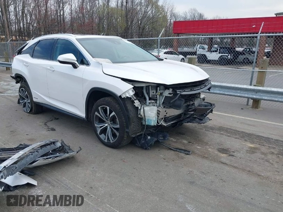 2017 Lexus RX with VIN 2T2BGMCA1HC018939, listed as a IAAI auction lot 41788675 with 104,305 mi miles. Bid and sale history available at carsss.com. Image 1.