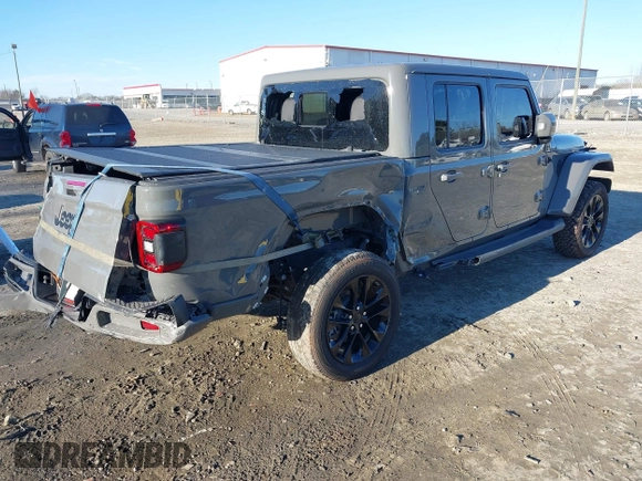 2022 Jeep Gladiator High Altitude with VIN 1C6HJTFGXNL124571, listed as a IAAI auction lot 41272140 with 14,198 mi miles and . Bid and sale history available at DreamBid. Image 4.