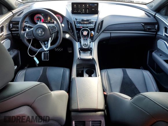 2023 Acura RDX w/A-Spec Package with VIN 5J8TC2H67PL023536, listed as a Copart auction lot 87268614 with 19,972 mi miles and Salvage title. Bid and sale history available at DreamBid. Image 8.