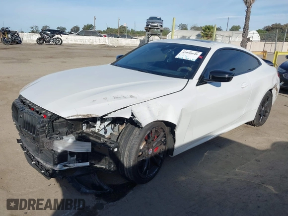 2024 BMW 4 Series M440i with VIN WBA83AP0XRCN55018, listed as a IAAI auction lot 41688648 with 19,199 mi miles. Bid and sale history available at carsss.com. Image 18.