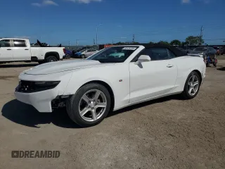 2019 Chevrolet Camaro 1LT with VIN 1G1FB3DS2K0123666, listed as a Copart auction lot 80434184 with 81,195 mi miles and Salvage Title. Bid and sale history available at carsss.com. Image 1.