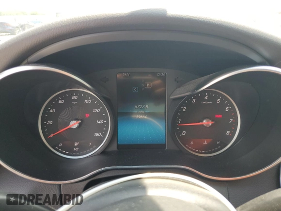 2019 Mercedes-Benz C 300 with VIN 55SWF8DB7KU317733, listed as a Copart auction lot 55562235 with 39,884 mi miles and Non repairable. Bid and sale history available at DreamBid. Image 9.