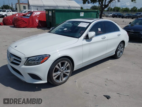2019 Mercedes-Benz C 300 with VIN 55SWF8DB5KU311106, listed as a IAAI auction lot 42022680 with Not provided miles and . Bid and sale history available at DreamBid. Image 19.