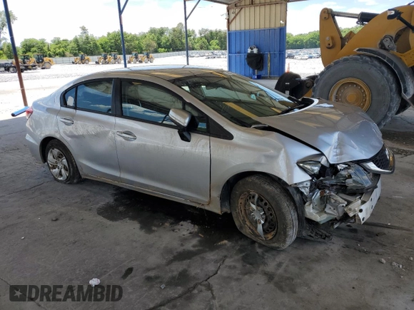 2014 Honda Civic LX z VIN 19XFB2F52EE011454, wystawiony jako Copart lot #55833675 z przebiegiem 44 577 mil mil oraz Szkoda całkowita • Salvage title. Historia ofert i sprzedaży dostępna na DreamBid. Obrazek 4.