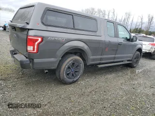 2015 Ford F-150 XLT with VIN 1FTEX1E89FKD82676, listed as a Copart auction lot 50723925 with 65,024 mi miles and Salvage Title. Bid and sale history available at carsss.com. Image 3.