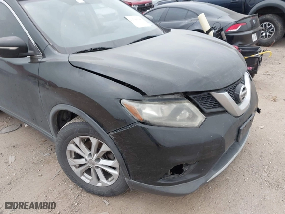 2015 Nissan Rogue S with VIN KNMAT2MT3FP555780, listed as a IAAI auction lot 41794398 with 124,681 mi miles. Bid and sale history available at carsss.com. Image 6.