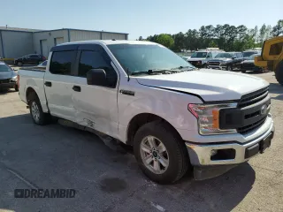 2018 Ford F-150 XL with VIN 1FTEW1CB5JKF02225, listed as a Copart auction lot 52215975 with 120,292 mi miles and Salvage Title. Bid and sale history available at DreamBid. Image 4.
