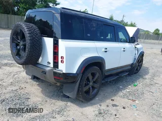 2021 Land Rover Defender with VIN SALE3ERU0M2038671, listed as a IAAI auction lot 42606135 with 79,051 mi miles and . Bid and sale history available at DreamBid. Image 4.