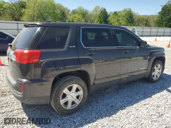 2016 GMC Terrain SLE with VIN 2GKALMEK4G6353280, listed as a Copart auction lot 53374655 with 122,545 mi miles and Clean Title. Bid and sale history available at DreamBid. Image 3.
