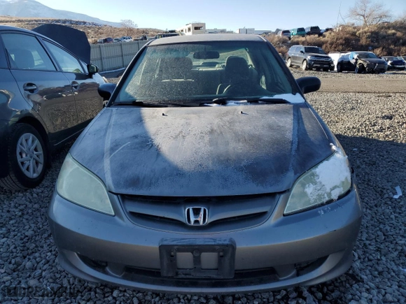 2005 Honda Civic Sdn VP with VIN 2HGES16395H623189, listed as a Copart auction lot 42743155 with 0 mi miles and Salvage Title. Bid and sale history available at carsss.com. Image 5.