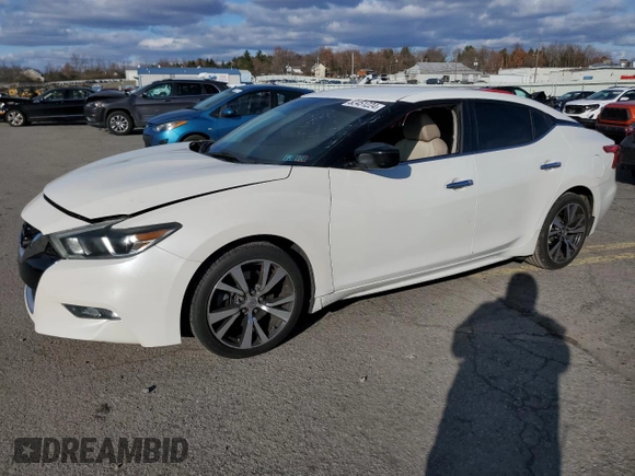 2016 Nissan Maxima S with VIN 1N4AA6AP3GC417157, listed as a Copart auction lot 82451224 with 139,345 mi miles and Salvage Title. Bid and sale history available at DreamBid. Image 1.