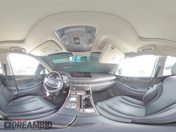 2022 Genesis GV80 with VIN KMUHCESCXNU080466, listed as a Copart auction lot 88743205 with 55,521 mi miles and Non repairable. Bid and sale history available at DreamBid. Image 14.