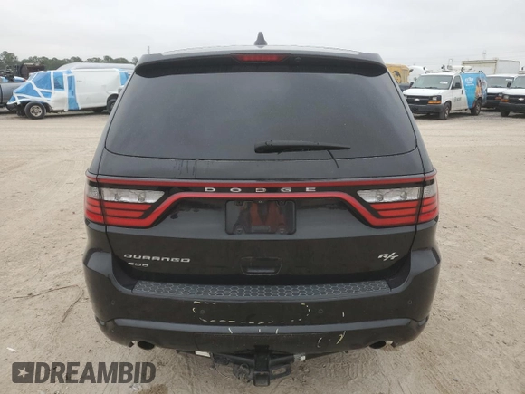 2015 Dodge Durango R/T with VIN 1C4SDJCTXFC245873, listed as a Copart auction lot 45846615 with 155,982 mi miles and Salvage title. Bid and sale history available at DreamBid. Image 6.