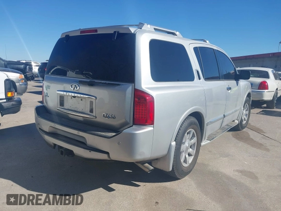 2006 Infiniti QX56 with VIN 5N3AA08A16N808421, listed as a IAAI auction lot 41410798 with 254,784 mi miles. Bid and sale history available at carsss.com. Image 4.