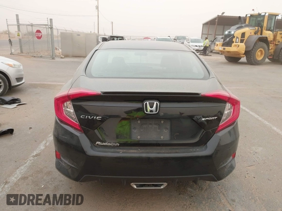 2019 Honda Civic Sedan Sport with VIN 19XFC2F85KE007482, listed as a IAAI auction lot 41545624 with 86,327 mi miles. Bid and sale history available at carsss.com. Image 16.