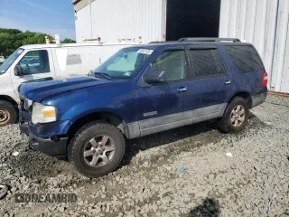 2007 Ford Expedition XLT with VIN 1FMFU16517LA34427, listed as a Copart auction lot 56547695 with 131,048 mi miles and Salvage title. Bid and sale history available at DreamBid. Image 1.