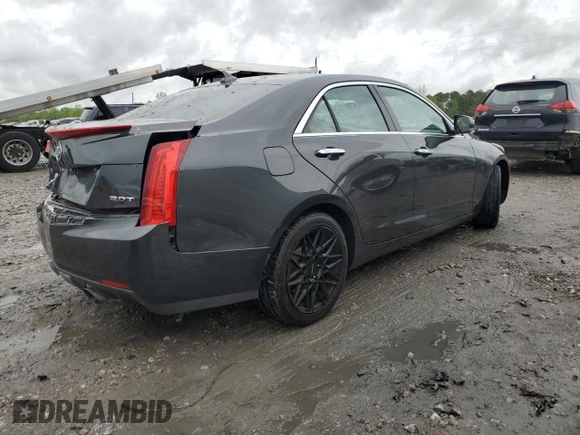 2014 Cadillac ATS Luxury RWD with VIN 1G6AB5RX0E0182885, listed as a Copart auction lot 51105735 with 117,512 mi miles and Salvage Title. Bid and sale history available at carsss.com. Image 3.