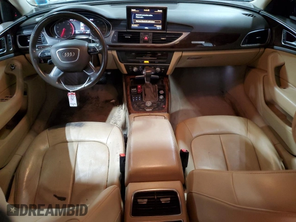 2014 Audi A6 Premium Plus with VIN WAUGFAFC5EN030039, listed as a Copart auction lot 53265225 with 106,784 mi miles and Salvage title. Bid and sale history available at DreamBid. Image 8.