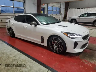 2022 Kia Stinger GT2 with VIN KNAE55LC8N6106126, listed as a Copart auction lot 42525165 with 49,829 mi miles and Salvage Title. Bid and sale history available at DreamBid. Image 4.