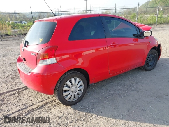 2009 Toyota Yaris with VIN JTDJT903495234216, listed as a IAAI auction lot 42123494 with 79,638 mi miles. Bid and sale history available at carsss.com. Image 4.