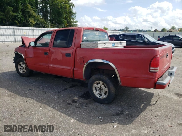 2002 Dodge Dakota Sport with VIN 1B7HG38N42S562989, listed as a Copart auction lot 73033534 with 183,962 mi miles and Salvage Title. Bid and sale history available at carsss.com. Image 2.