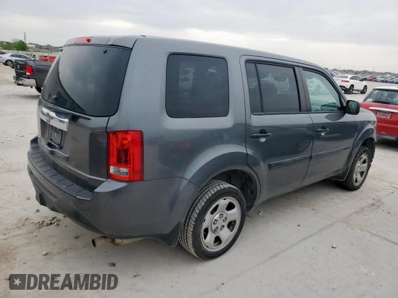 2013 Honda Pilot LX with VIN 5FNYF3H20DB002315, listed as a Copart auction lot 51284405 with 185,043 mi miles and Clean title. Bid and sale history available at DreamBid. Image 3.