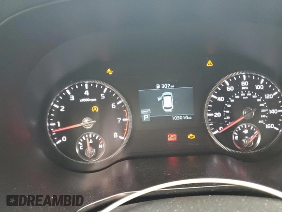 2022 Kia Telluride LX with VIN 5XYP24HC8NG267824, listed as a Copart auction lot 41791845 with 103,014 mi miles and Salvage title. Bid and sale history available at DreamBid. Image 9.