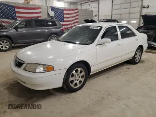 2000 Mazda 626 LX with VIN 1YVGF22C1Y5164480, listed as a Copart auction lot 42545885 with 152,489 mi miles and Clean Title. Bid and sale history available at carsss.com. Image 1.
