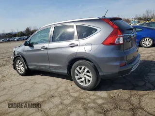 2015 Honda CR-V EX-L with VIN 2HKRM4H7XFH697788, listed as a Copart auction lot 46045635 with 106,072 mi miles and Salvage Title. Bid and sale history available at DreamBid. Image 2.