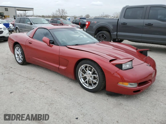 1998 Chevrolet Corvette with VIN 1G1YY22GXW5124587, listed as a Copart auction lot 48278364 with 104,384 mi miles and Salvage Title. Bid and sale history available at DreamBid. Image 4.