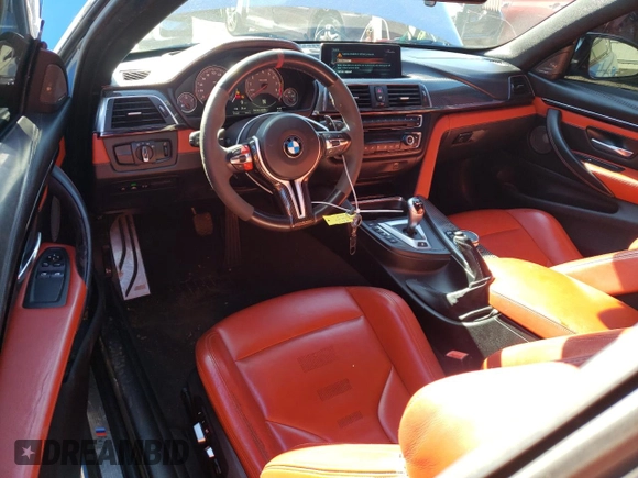 2017 BMW M4 with VIN WBS3R9C54HK709747, listed as a Copart auction lot 51333074 with 77,961 mi miles and Salvage Title. Bid and sale history available at carsss.com. Image 8.