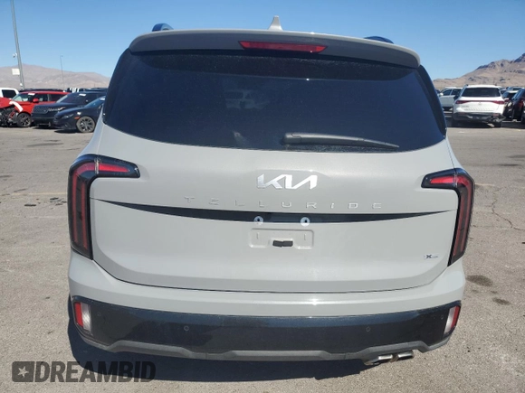 2024 Kia Telluride EX X-Line z VIN 5XYP3DGC7RG561574, wystawiony jako Copart lot #49926285 z przebiegiem 6 650 mil mil oraz Szkoda całkowita • Salvage title. Historia ofert i sprzedaży dostępna na DreamBid. Obrazek 6.