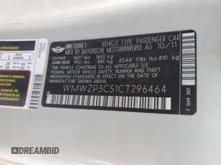 2012 MINI Convertible S z VIN WMWZP3C51CT296464, wystawiony jako Copart lot #64290005 z przebiegiem 107 580 mil mil oraz Szkoda całkowita • Salvage title. Historia ofert i sprzedaży dostępna na DreamBid. Obrazek 13.