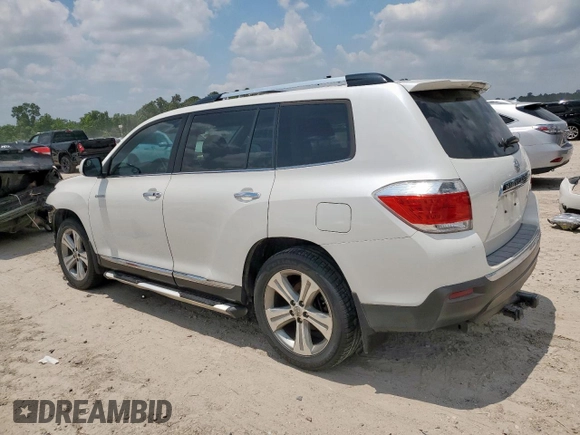 2012 Toyota Highlander Limited with VIN 5TDYK3EH7CS066902, listed as a Copart auction lot 58945295 with 162,859 mi miles and Salvage title. Bid and sale history available at DreamBid. Image 2.