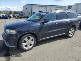 2014 Dodge Durango Limited with VIN 1C4RDHDG1EC445855, listed as a Copart auction lot 50934465 with 181,314 mi miles and Salvage title. Bid and sale history available at DreamBid. Image 1.