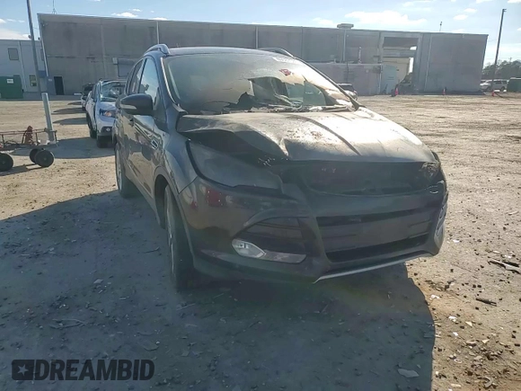 2014 Ford Escape Titanium with VIN 1FMCU0JX0EUD43299, listed as a Copart auction lot 49587535 with 0 mi miles and Salvage Title. Bid and sale history available at carsss.com. Image 12.