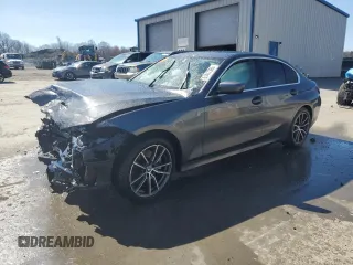 2022 BMW 3 Series 330i xDrive with VIN 3MW5R7J01N8C31647, listed as a Copart auction lot 51417365 with 0 mi miles and Salvage Title. Bid and sale history available at carsss.com. Image 1.